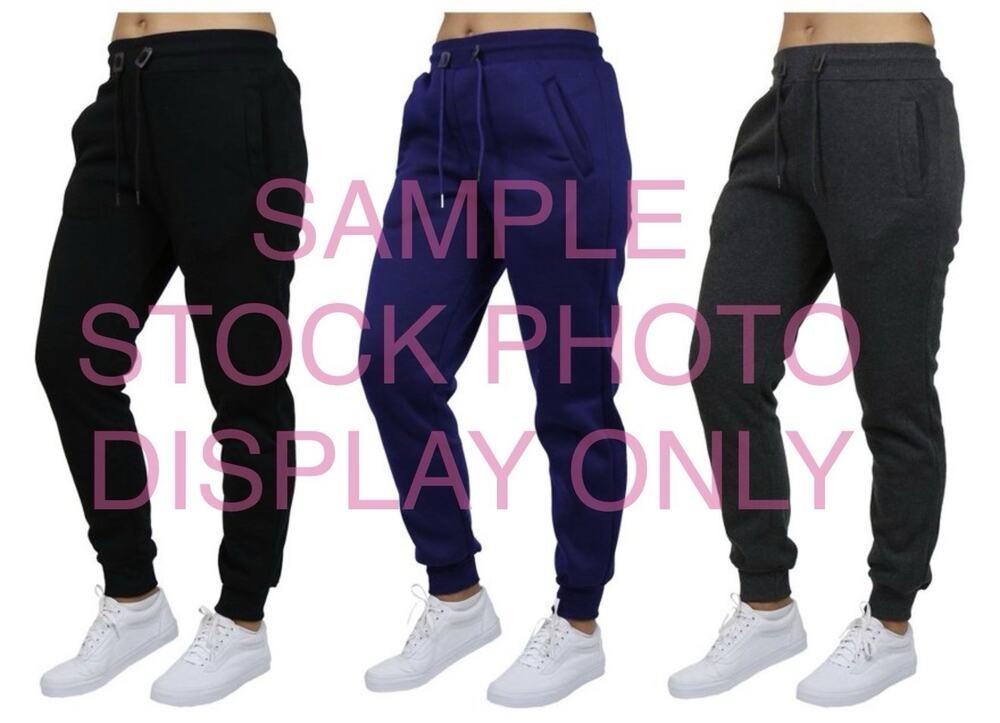 Blue Ice Premium Clothing Drawstring Waist Fleece Women’s Sweatpants 3XL NWT 3pk